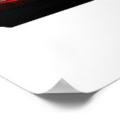 rijd de klassieke Chevrolet Camaro Poster (Hoek)