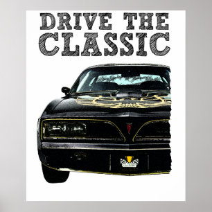 rijd de klassieke pontiac firebird poster
