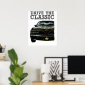 rijd de klassieke-pontiac firebird poster (Thuiskantoor)