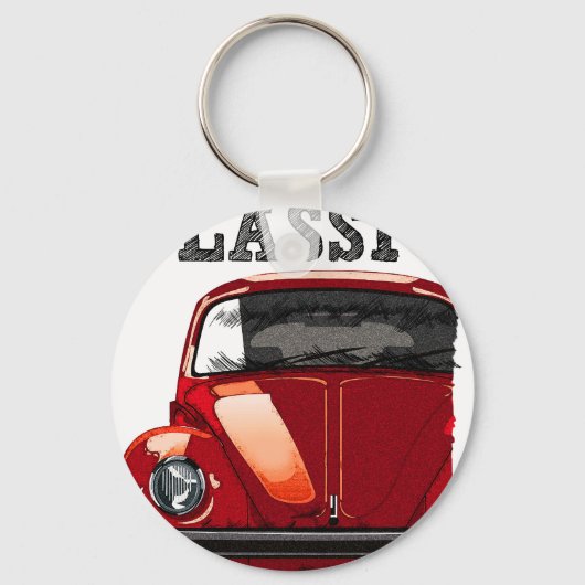 rijd de klassieke vw kever sleutelhanger (Voorkant)