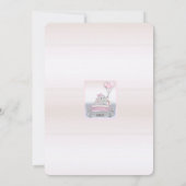 Rijd door Baby shower voor een meisje Kaart (Achterkant)