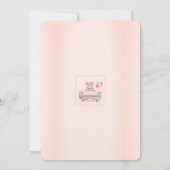 Rijd door Baby shower voor een meisje Kaart (Achterkant)