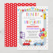 Rijd door verjaardagsparade quarantaineparty kaart (Voorkant / Achterkant)