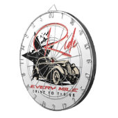 Rijd elke mijl dartbord (Voorkant Rechts)