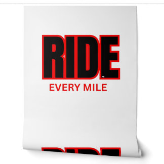 Rijd Elke Mijl – Motorfiets Avontuur Typografie Behang