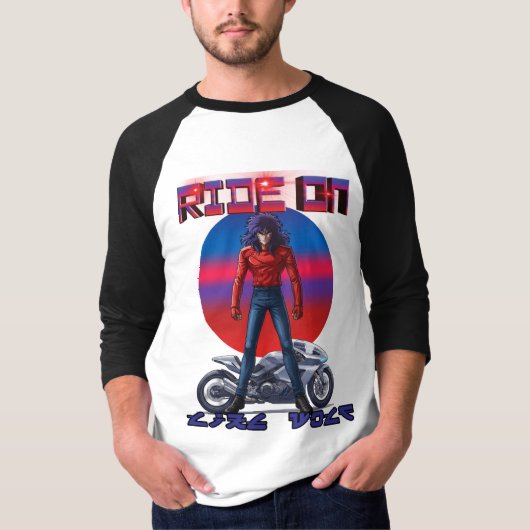 Rijd erop als een wolf t-shirt (Voorkant)