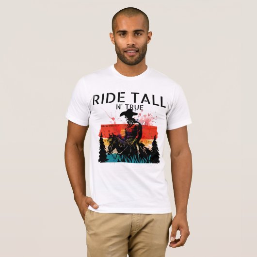 Rijd fier en oprecht t-shirt (Voorkant volledig)