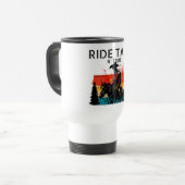 Rijd fier en rechtop - Reisbeker (Voorkant links)