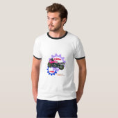 Rijd Gratis en Veilige Motorfiets T-shirt (Voorkant volledig)