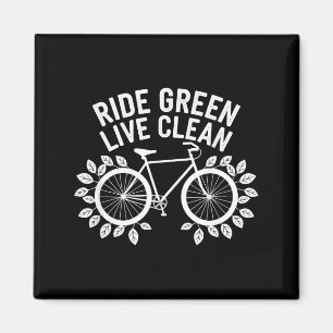 Rijd groen, leef schoon Fiets Natuur Liefhebber Aa Magneet