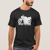 Rijd hard, bid harder motorfiets Mannen T-shirt (Voorkant)