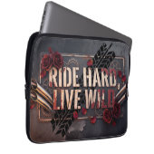 rijd hard leef wild laptop sleeve (Voorkant Rechts)