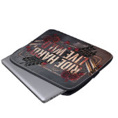 rijd hard leef wild laptop sleeve (Voorkant onderkant)