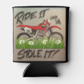 Rijd het alsof je het hebt gestolen Fietsblik Blikjeskoeler (Voorkant)