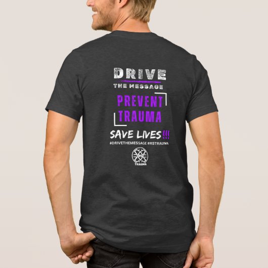 Rijd het bericht T-shirt (Achterkant)