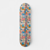 Rijd het ritme van Mondriaan Persoonlijk Skateboard (Voorkant)