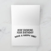 RIJD IN DE FILM VERJAARDAGSKAARTEN KAART (Binnen)