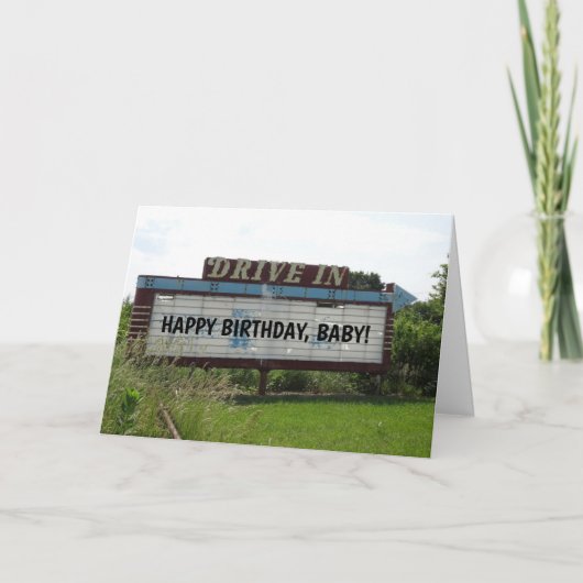 RIJD IN DE FILM VERJAARDAGSKAARTEN KAART (Voorkant)