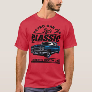 RIJD IN DEE KLASSIEKE AUTO CARTOON T-SHIRT