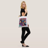 Rijd in stijl met ons Rainbow Pup Tas (Op model)