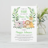 Rijd langs het staat op het punt om Wild Safari Ba Kaart (Staand voorkant)