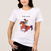Rijd meer meisje Tri-Blend shirt (Voorkant)