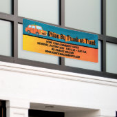 Rijd met de kofferbak of trakteer op Halloween Spandoek (Buitenkant Gebouw)