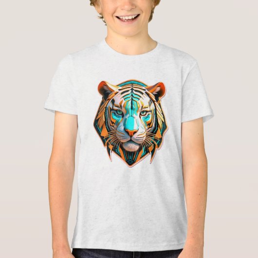 "Rijd met de kosmische getijden" Tri-Blend Shirt (Voorkant)