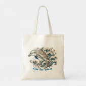 Rijd met de Waves Canvas tas (Achterkant)