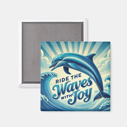 Rijd met de Waves Dolphin Magneet (Voorkant / Achterkant)