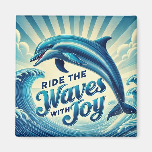Rijd met de Waves Dolphin Magneet (Voorkant)
