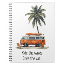 Rijd met de Waves VW Campervan Notitieboek