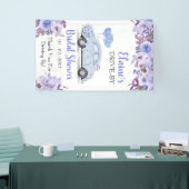 Rijd met Floral Blue en rijd door de douche Spandoek (Beurs)