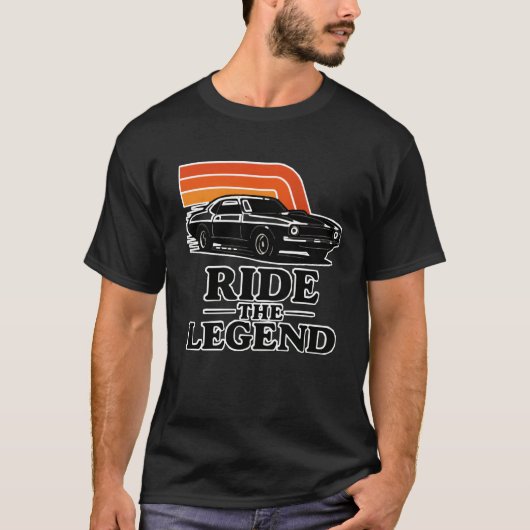 Rijd met het Legend Classic Car T-shirt (Voorkant)