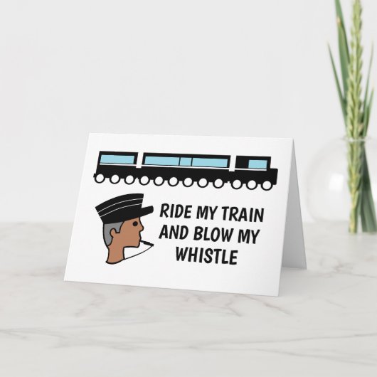 Rijd met mijn trein en blaas mijn fluitje, Valenti Kaart (Voorkant)