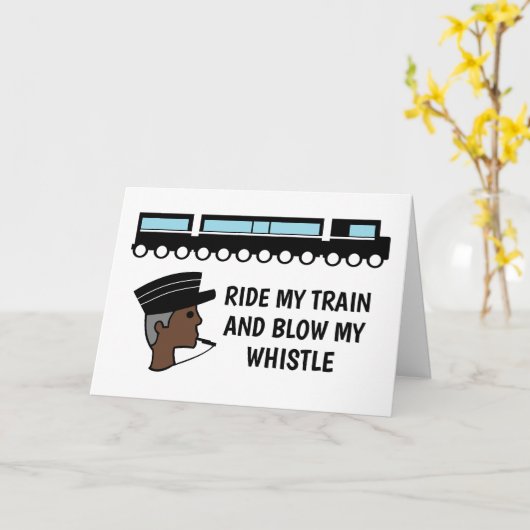 Rijd met mijn trein en blaas mijn fluitje, Valenti Kaart (Gele Bloem)
