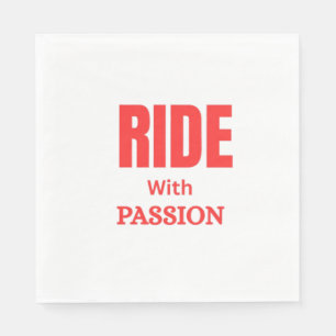 Rijd met Passie – Inspirerende Motor Typografie Servet