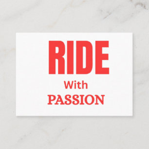 Rijd met Passie – Inspirerende Motor Typografie Visitekaartje