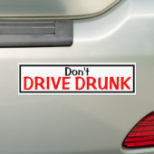 Rijd niet Drink Bumpersticker (Op auto)