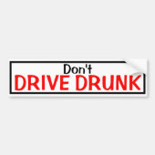 Rijd niet Drink Bumpersticker (Voorkant)