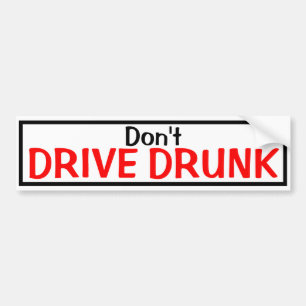 Rijd niet Drink Bumpersticker