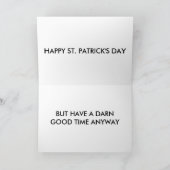 RIJD NIET NAAR HUIS IN DEZE ST. PAT'S DAY KAART (Binnen)