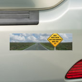 Rijd niet sneller dan je engel kan vliegen bumpersticker (Op auto)