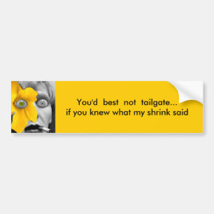 rijd niet te kleverig... bumpersticker