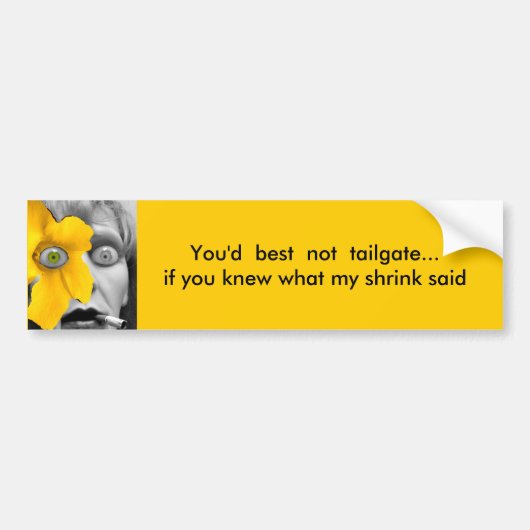 rijd niet te kleverig... bumpersticker (Voorkant)