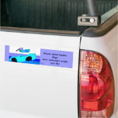 rijd nooit sneller dan je beschermengel ... bumpersticker (Op Truck)