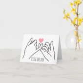 Rijd of Die Pinkie Promise Kaart (Gele Bloem)