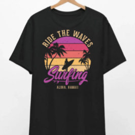 Rijd op de Waves Surfing T-shirt