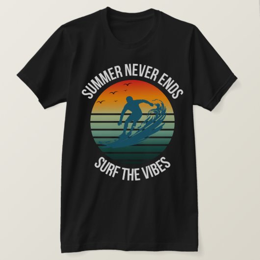 "Rijd op de zomergolf" T-shirt (Design voorkant)