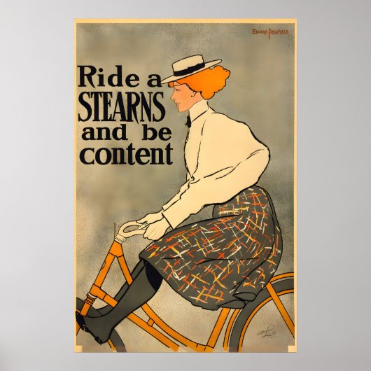 Rijd op een Stearns - Vintage fiets Poster (Voorkant)